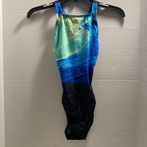 adidas Other - Adidas Swimsuit, size 24 (US), Blue/Black